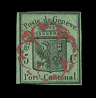 O N°7 (N°3A) - Grand Aigle - Margé - TF - Signé CALVES - TB - 1843-1852 Timbres Cantonaux Et  Fédéraux