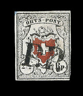 O N°13 I (N°17) - ORTS POST - Obl PP - Signé Brun - TB - 1843-1852 Federale & Kantonnale Postzegels