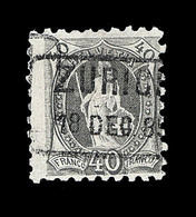 O N°69B (N°83) - Bonne Dentelure - TB - 1843-1852 Federal & Cantonal Stamps