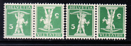 ** N°136a, 136c - 2 Têtes Bêches - TB - Used Stamps