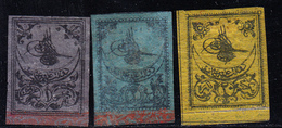 * N°2/3 - 3 Val - Bordures Bleues - TF - TB - Used Stamps