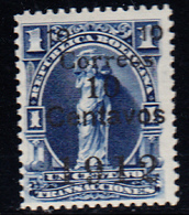 * N°92a - Surcharge Noire - Charn. Légère - TB - Bolivien