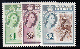 * N°327/29 - TB - Borneo Del Nord (...-1963)