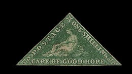 O N°6 - 1s Vert Foncé - TB - Cape Of Good Hope (1853-1904)