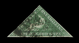 O N°6 - 1$ Vert - Signé Pavoille -TB - Cap De Bonne Espérance (1853-1904)