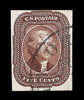 O N°6 - 5c Marron - Signé JF Brun - TB - Unused Stamps
