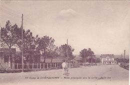 Cp , MILITARIA , Camp D COËTQUIDAN , Allée Principale Vers La Sortie Belle-vue - Barracks