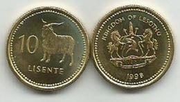 Lesotho 10 Lisente 1998. KM#63 High Grade - Lesotho