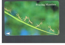 SINGAPORE -  1994   INSECTS: PRAYING MANTISES - USED -   RIF. 10413 - Sonstige & Ohne Zuordnung