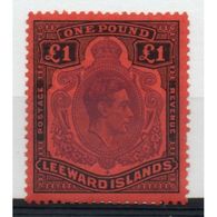 Leeward Islands £1 Purple And Black/Red King George VI From The 1938 Definitive Set. - Leeward  Islands