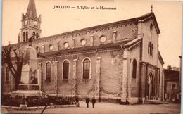 38 - JALLIEU -- L'eglise Et Le Monument - Jallieu