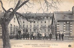 28-NOGENT-LE-ROTROU- ENTREE DE LA CASERNE - LA TERRASSE 25e BATAILLON DE CHASSEURS A PIED - Nogent Le Rotrou