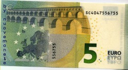 5 EURO DRAGHI SC ITALIA ITALY S006.. FDS UNC - 5 Euro