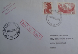 LOT A17 - ✉ - CIE MARITIME GENERALE MARITIME - PAQUEBOT " KANGOUROU " - CàD ☛ PORT CHALMERS (Nelle Zélande) - Correo Marítimo