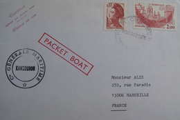 LOT A18 - ✉ - CIE MARITIME GENERALE MARITIME - PAQUEBOT " KANGOUROU " - CàD ☛ PORT CHALMERS (Nelle Zélande) - Correo Marítimo