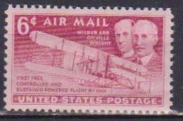 STATI UNITI D'AMERICA  1949 POSTA AEREA FRATELLI WRIGHT UNIF. A45 MNH XF - 2b. 1941-1960 Ongebruikt