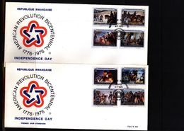 Rwanda 1976 American Revolution FDC - 1970-1979