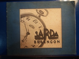 SARDA CATALOGUE 1930 BESANCON  MONTRE CHRONOMÈTRE PENDULETTE  MONTRES AUTOS - Autres & Non Classés