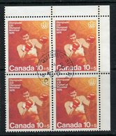 1975 10 Cent + 5 Cent Semi Postal Stamp #B8  Block Of 4 - Neufs