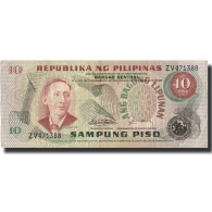 Billet, Philippines, 10 Piso, Undated, Undated, KM:161c, TTB+ - Philippinen