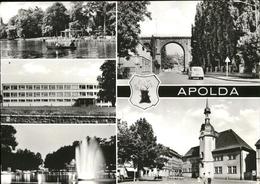 41261693 Apolda Wappen Springbrunnen  Lohteich Polytechnische Oberschule Viadukt - Apolda