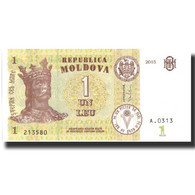 Billet, Moldova, 1 Leu, 2015, 2015, KM:21, NEUF - Moldavie