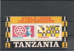 TANZANIE Année 1986 Championnat Du Monde D'échecs N°Y/T : BF 34** - Tanzania (1964-...)