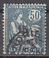 FRENCH OFFICES--ALEXANDRIA   SCOTT NO. 56   USED   YEAR  1921 - Gebruikt