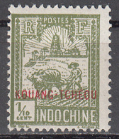 FRENCH OFFICES--KOUANG-TCHEOU     SCOTT NO. 75   MINT HINGED   YEAR  1927 - Ungebraucht