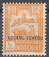FRENCH OFFICES--KOUANG-TCHEOU     SCOTT NO. 76   MINT HINGED   YEAR  1927 - Ongebruikt