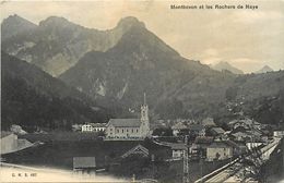 - Suisse -ref D134- Montbovon Et Les Rochers De Naye - Tout Petit Plan Rails Ligne De Chemin De Fer - - Montbovon