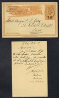 CONGO BELGE - KATANGA - LUKAFU - KILWA / 1911 ENTIER POSTAL SURCHARGE POUR PARIS (ref 6565) - Cartas & Documentos