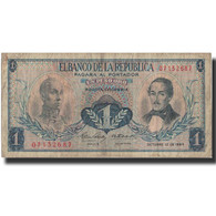 Billet, Colombie, 1 Peso Oro, 1964, 1964-10-12, KM:404b, TB+ - Kolumbien