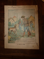 1890  Protège-cahier Illustré Par Paul De Semant,de La Collection Godchaux : LA CHASSE AU LIEVRE, Imp. Auguste Godchaux - Schutzumschläge