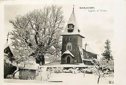 - Suisse -ref D90- Marchissy - L Eglise Et Le Tilleul Sous La Neige  - Carte Bon Etat - - Marchissy