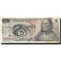 Billet, Mexique, 5 Pesos, 1969, 1969-12-03, KM:62a, TTB - Mexiko