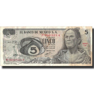Billet, Mexique, 5 Pesos, 1969, 1969-12-03, KM:62a, TTB - Mexique