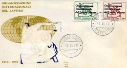 ITALIA - 1969 FDC 50° ORGANIZ INTREN LAVORO - IAO