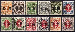 Danzig Dienstmarken 1921 Mi 1-11; 14, Gestempelt [070418XXII] - Dienstzegels