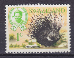 Swaziland 1969 Mi. 161      1 C. Südafrikanischer Stachelschwein Hegdehoog MNG - Swaziland (...-1967)