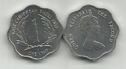 East Caribbean States 1 Cents 1987. UNC - Caraibi Orientali (Stati Dei)