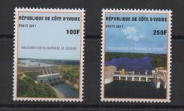 Côte D'Ivoire Ivory Coast 2017 Inauguration Du Barrage De Soubré Staudamm Dam 2 Val. - Costa De Marfil (1960-...)