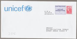 D0518 - Entier / Stationery / PSE - PAP Réponse Beaujard - UNICEF, Agrément 11P065 - PAP: Antwort/Beaujard