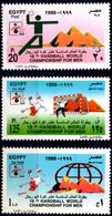 EGYPT EGYPTE 1999 3v MNH** 16th Men’s Handball World Championship Balonmano Palla A Mano Sport - Handball