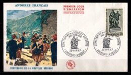 Andorre Français 1967 : Timbres Yvert & Tellier N° 181. - Covers & Documents