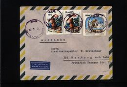 Brazil 1975 Interesting Airmail Letter - Storia Postale