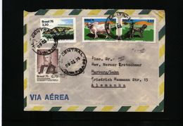 Brazil 1976 Interesting Airmail Letter - Storia Postale