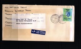 Brazil 1996 Interesting Airmail Letter - Briefe U. Dokumente