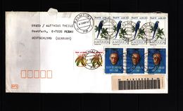 Brazil 1993 Interesting Airmail Registered Letter - Storia Postale