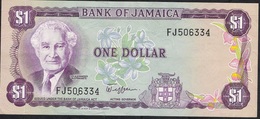JAMAICA P64a 1 DOLLAR 1982 #FJ Signature 5   AU - Giamaica